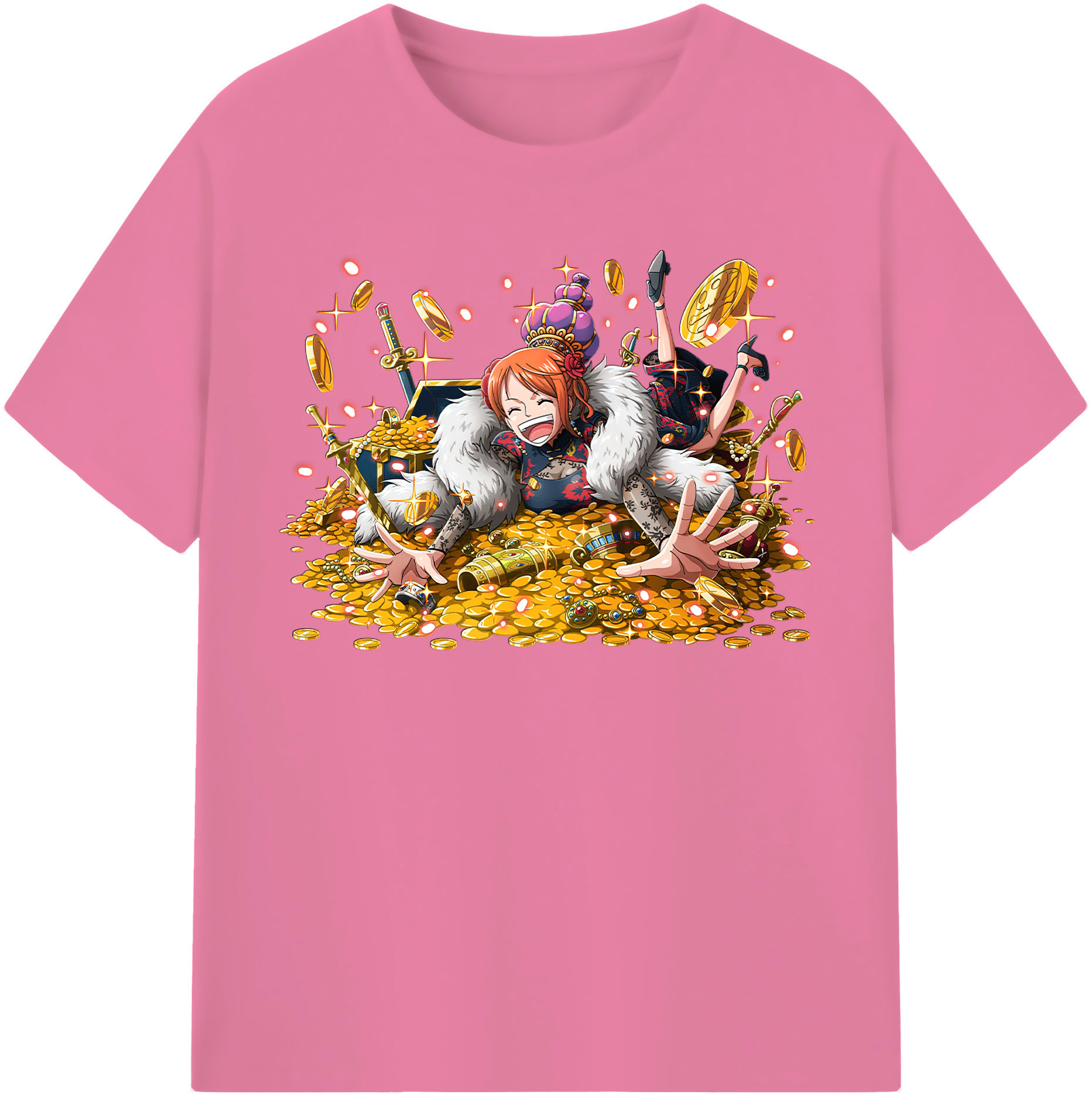 ワンピース ナミ ONE PIECE Nami 綿100％半袖Tシャツ（フロントプリント）